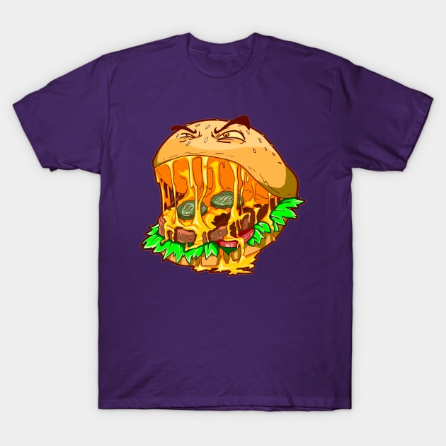 MONSTER BURGER T-Shirt by NezaWorks